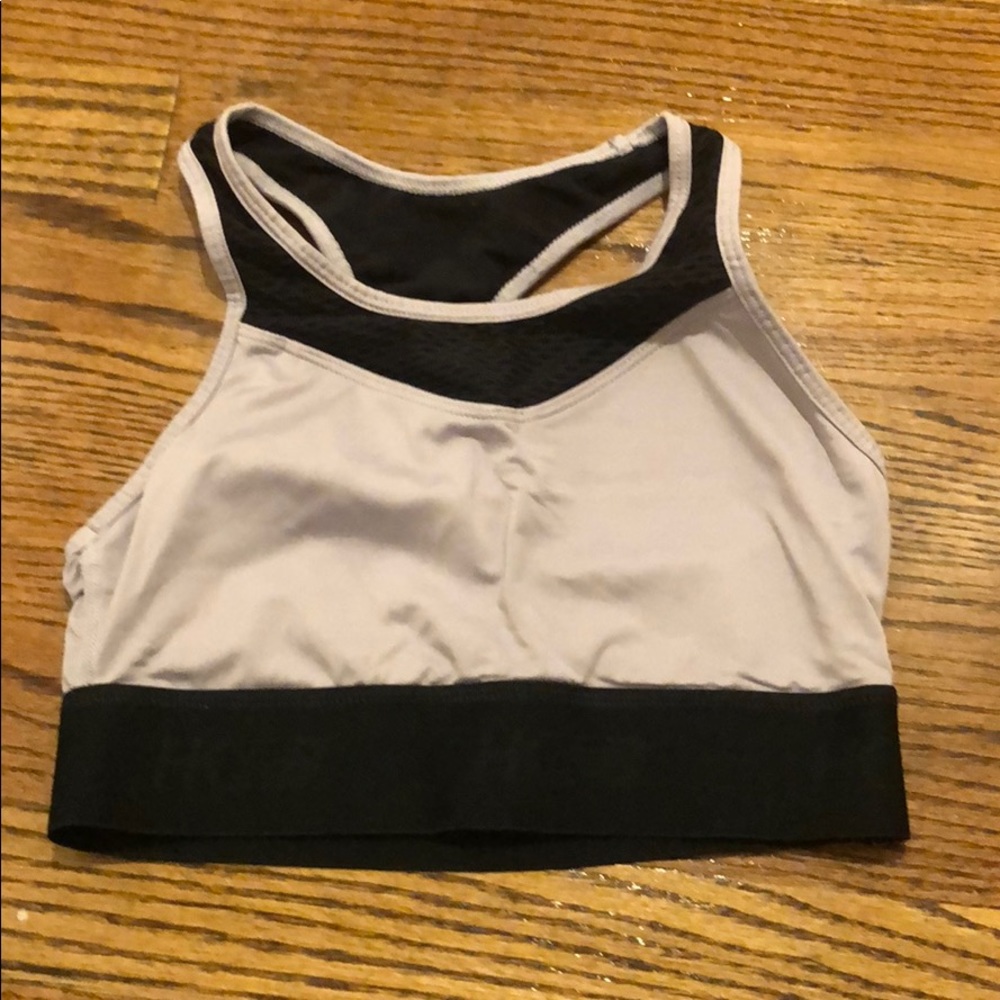 purple New Balance sports bra